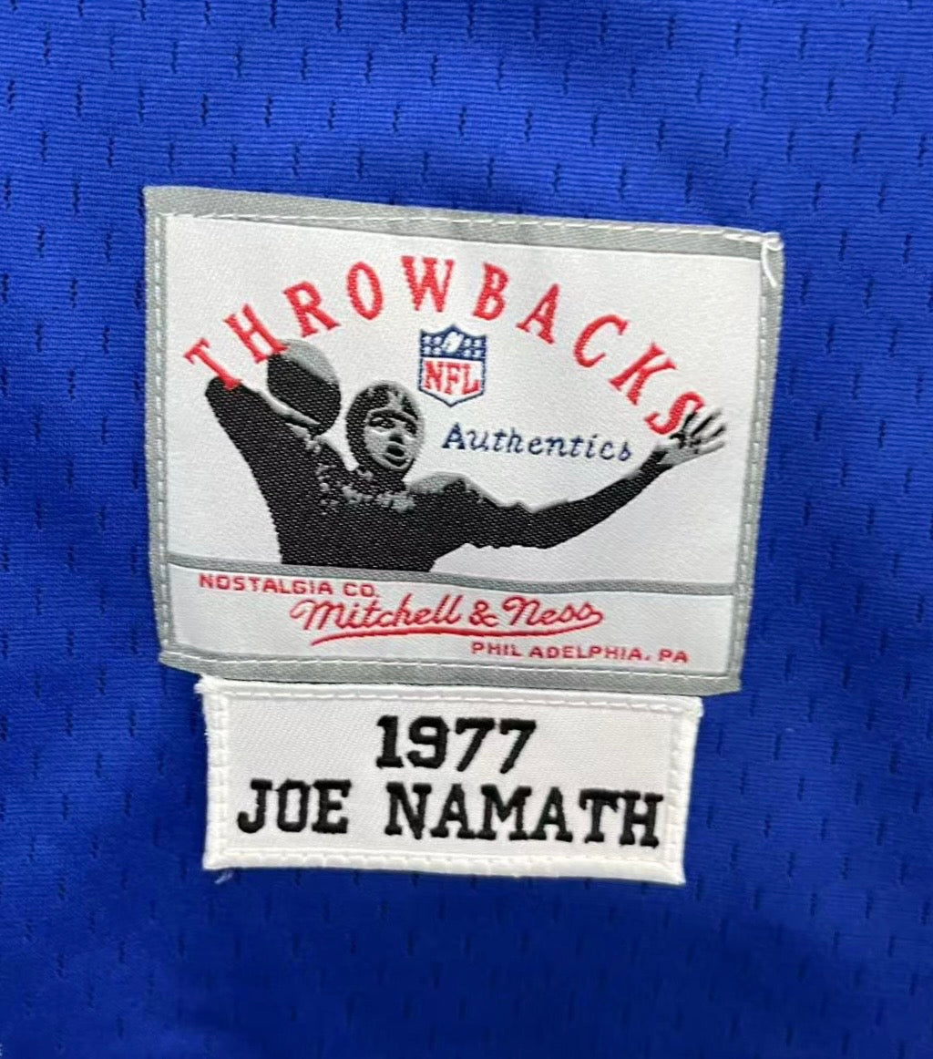 Joe Namath Los Angeles Rams NFL Mitchell & Ness Jersey blue