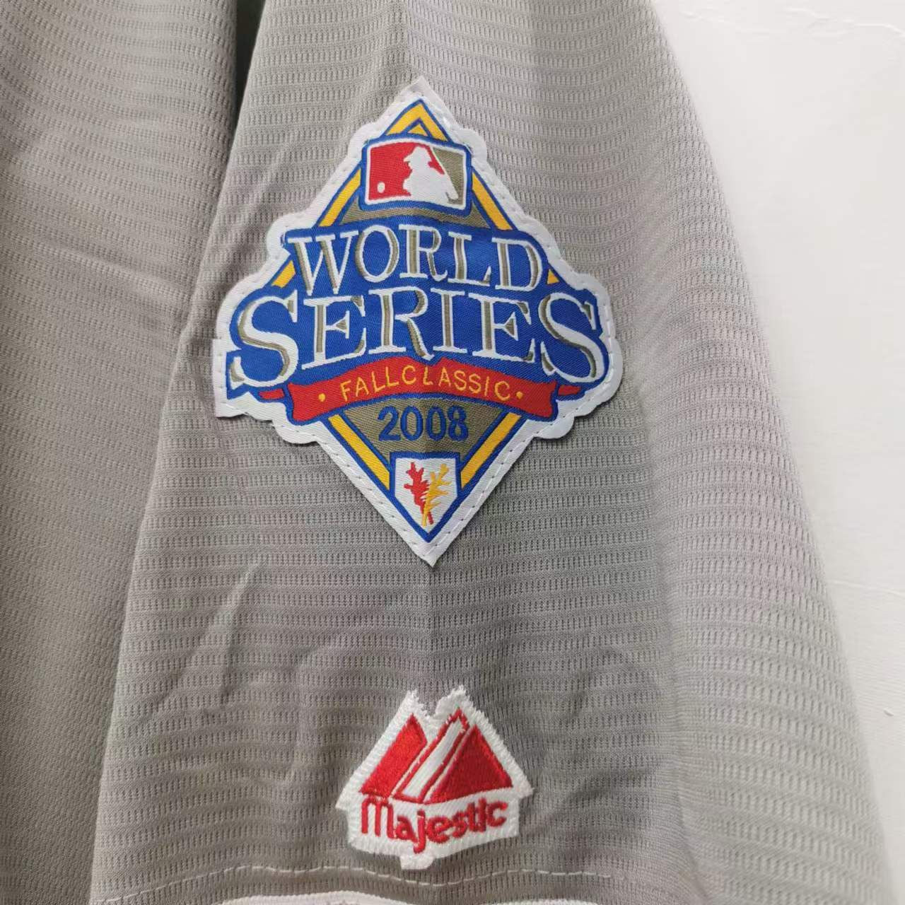 Jimmy Rollins Philadelphia Phillies Jersey 2008 World Series gray
