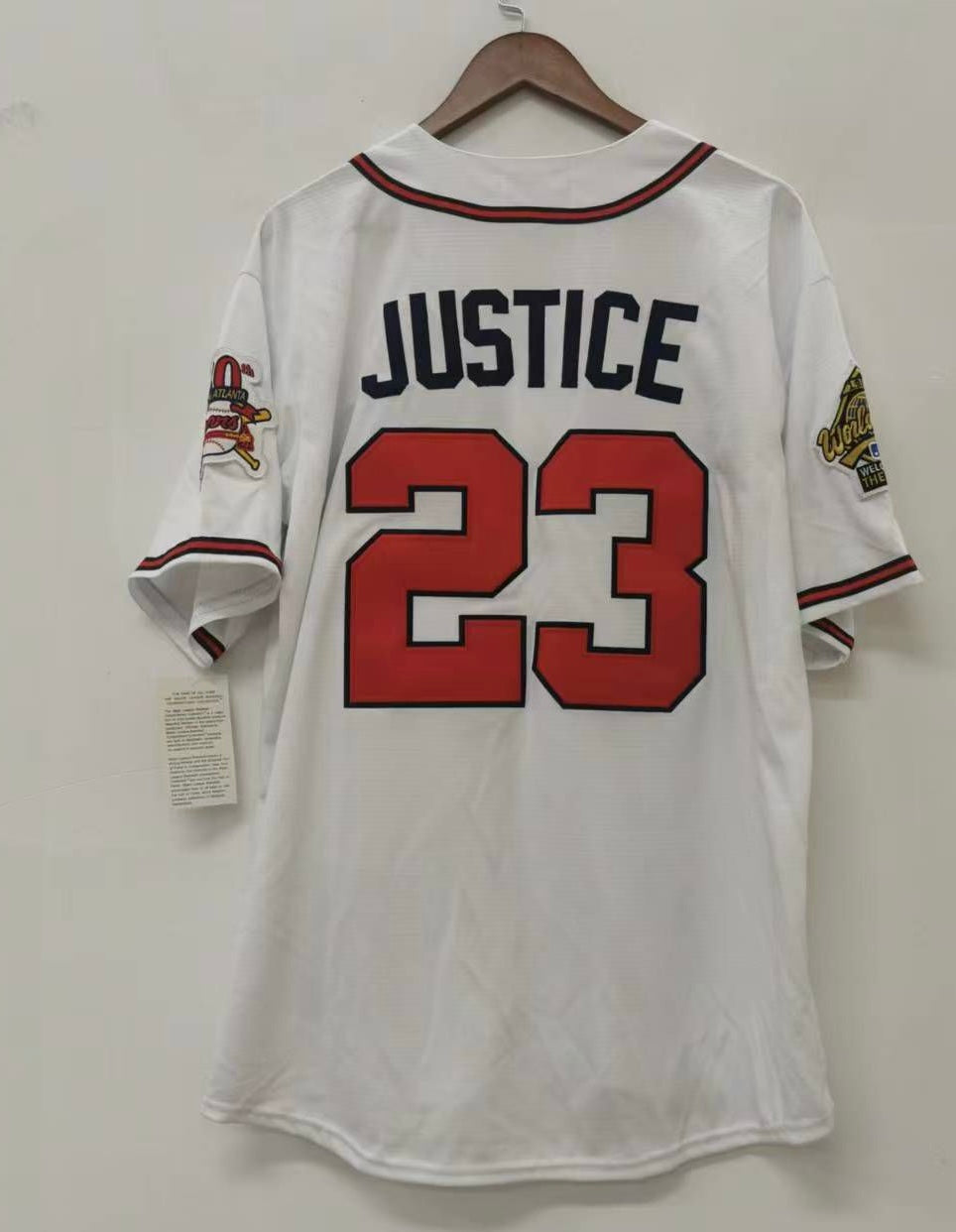 David Justice 1995 Atlanta Braves Mitchell & Ness Jersey