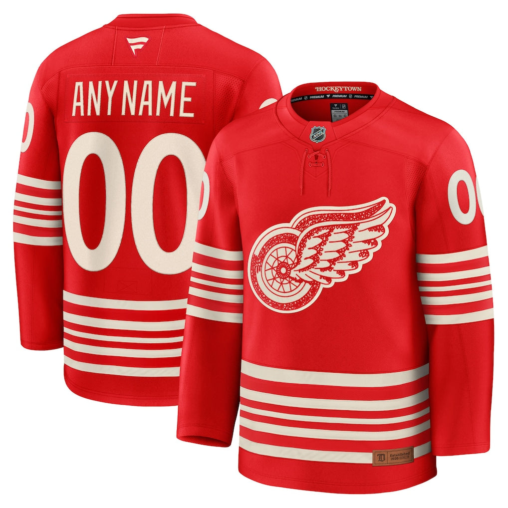 Detroit Red Wings Any Name and Number Official NHL Fanatics customized jersey