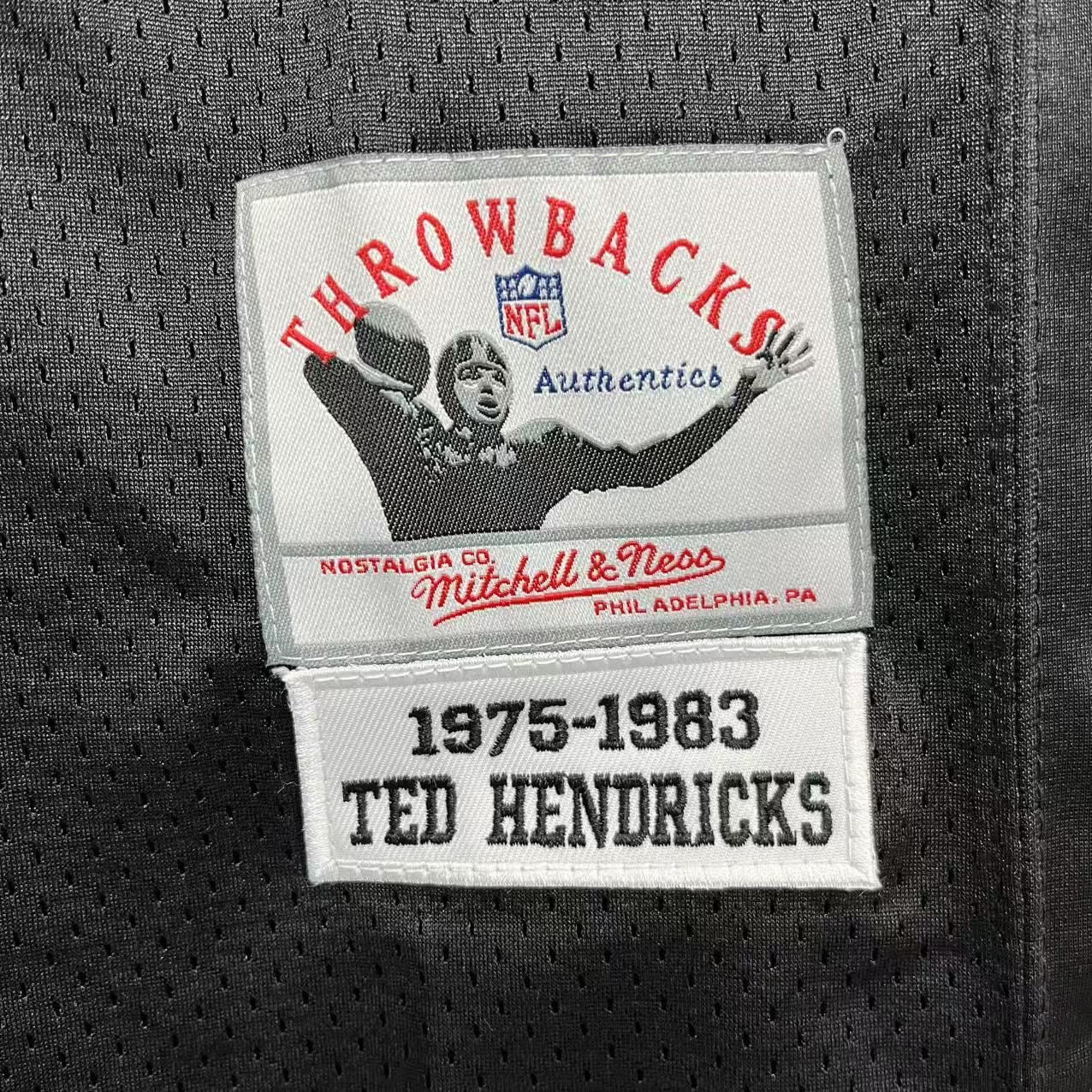 Ted Hendricks Oakland Las Vegas Raiders Official NFL Mitchell & Ness Jersey