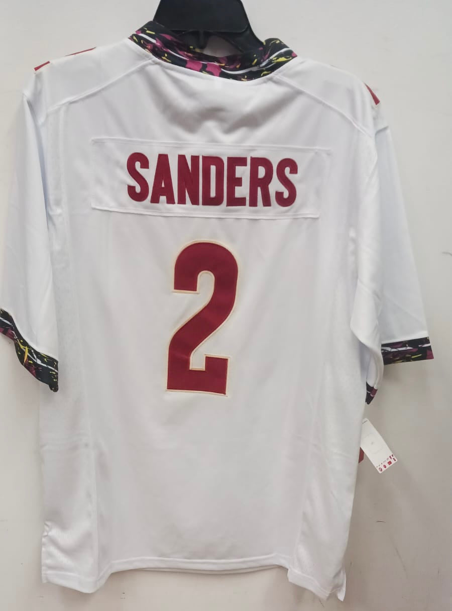 Deion Sanders Florida State Seminoles Official NCAA Jersey White