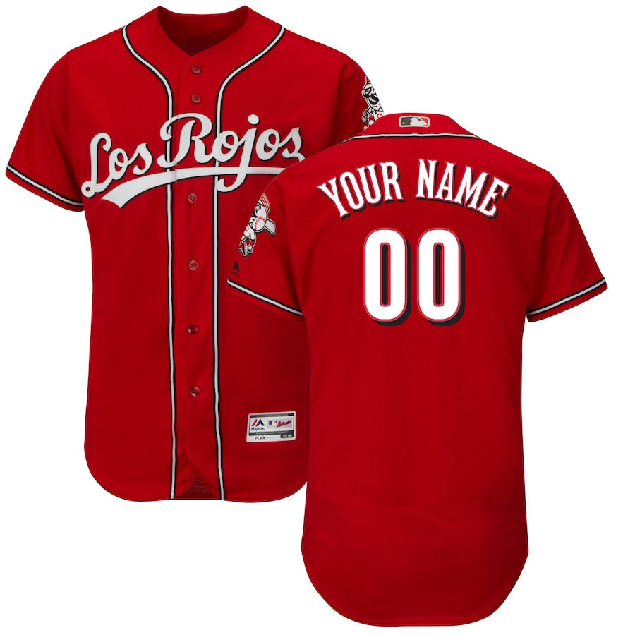 Any Name & Number Customized Cincinnati Reds Los Rojos Official MLB Nike jersey