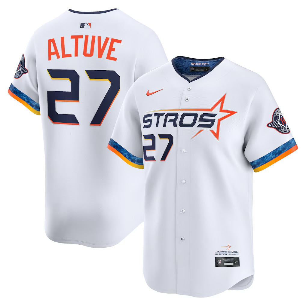 Jose Altuve YOUTH KIDS Houston Astros Official MLB Nike City Connect Limited Jersey