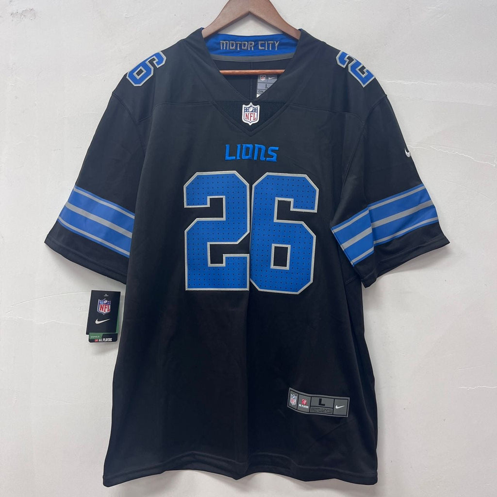 Jahmyr Gibbs Detroit Lions Official NFL Nike Jersey black 2024