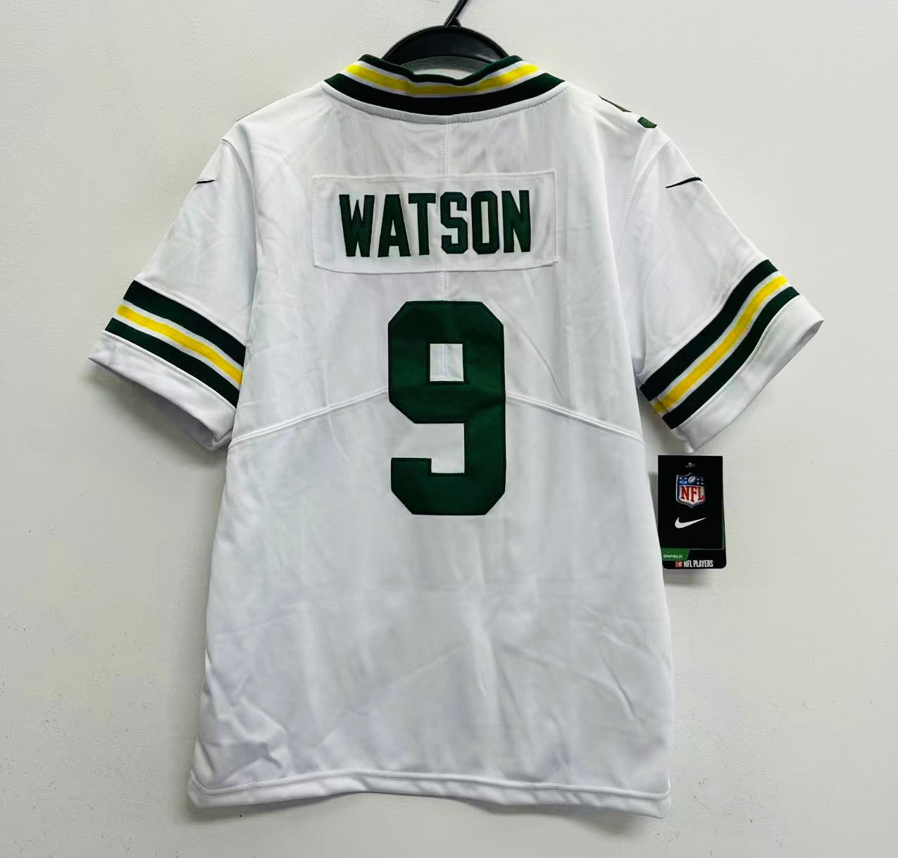 Christian Watson YOUTH KIDS Green Bay Packers Official NFL Jersey White