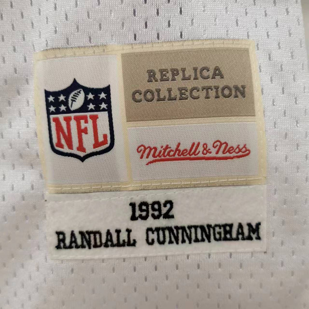 Randall Cunningham 1992 Philadelphia Eagles Official NFL Mitchell & Ness Jersey