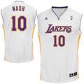 Steve Nash Los Angeles Lakers Official NBA Adidas Jersey white