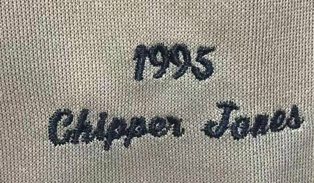 Chipper Jones Atlanta Braves Jersey Mitchell & Ness 1995 gray