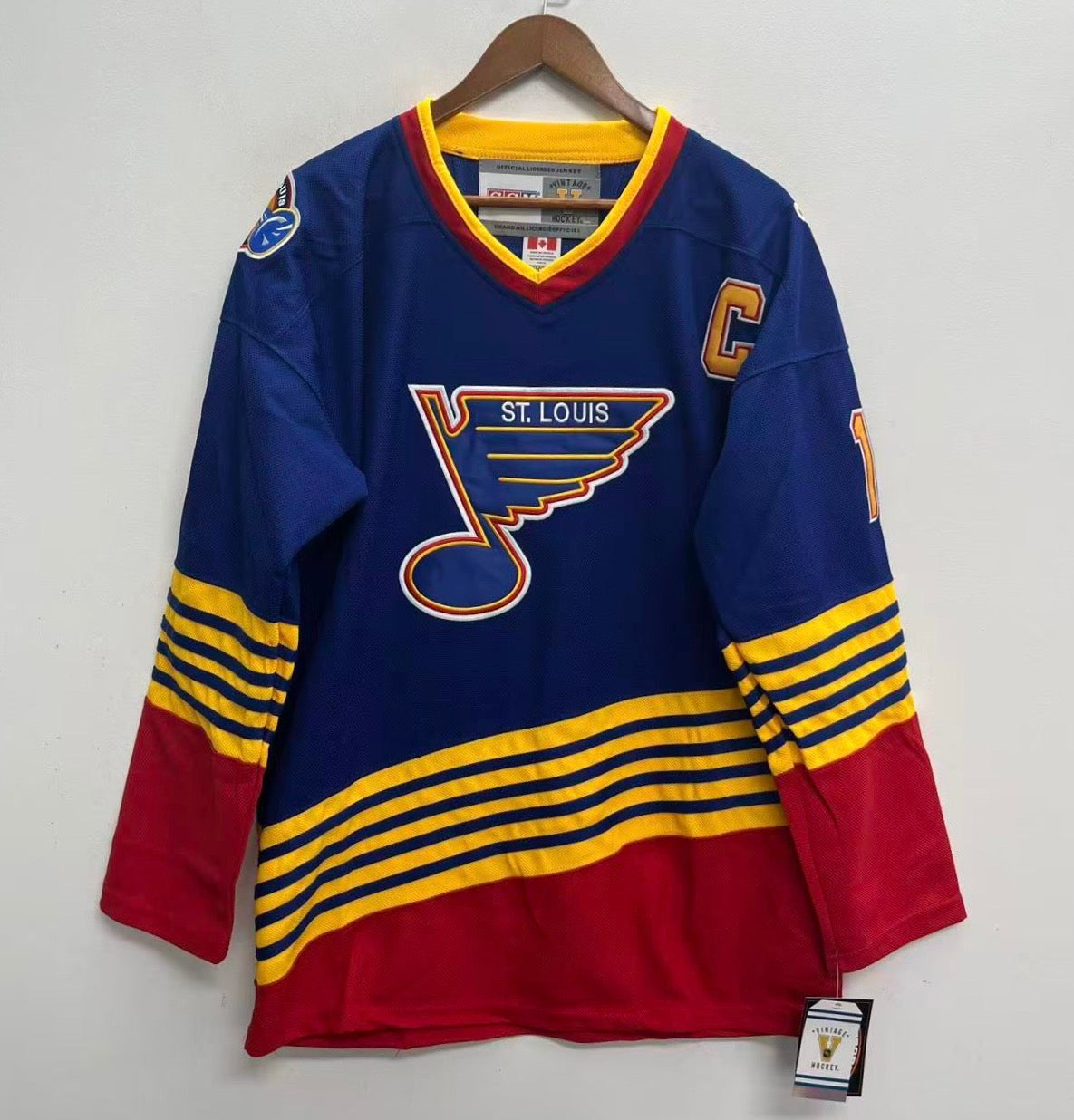 Brett Hull St. Louis Blues Official NHL CCM Jersey blue