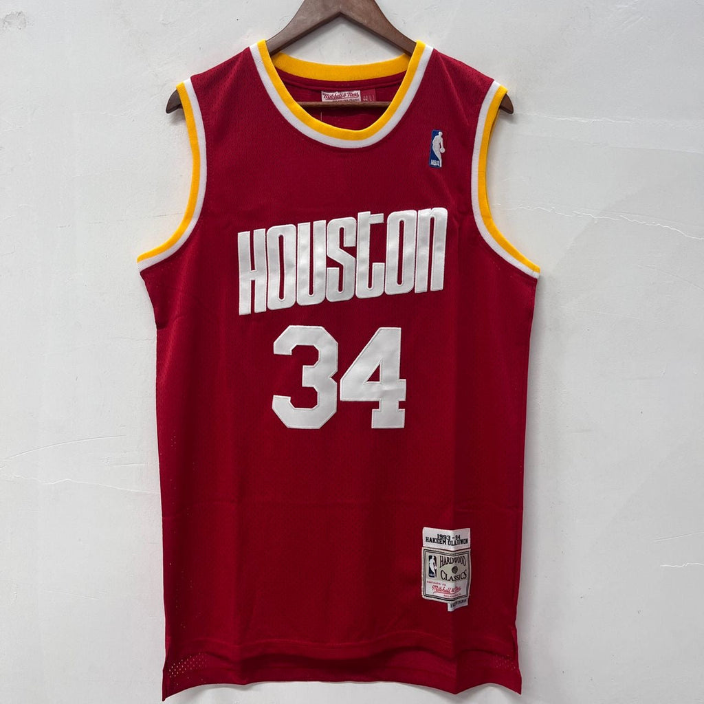 Hakeem Olajuwon Houston Rockets official NBA Jersey Mitchell & Ness