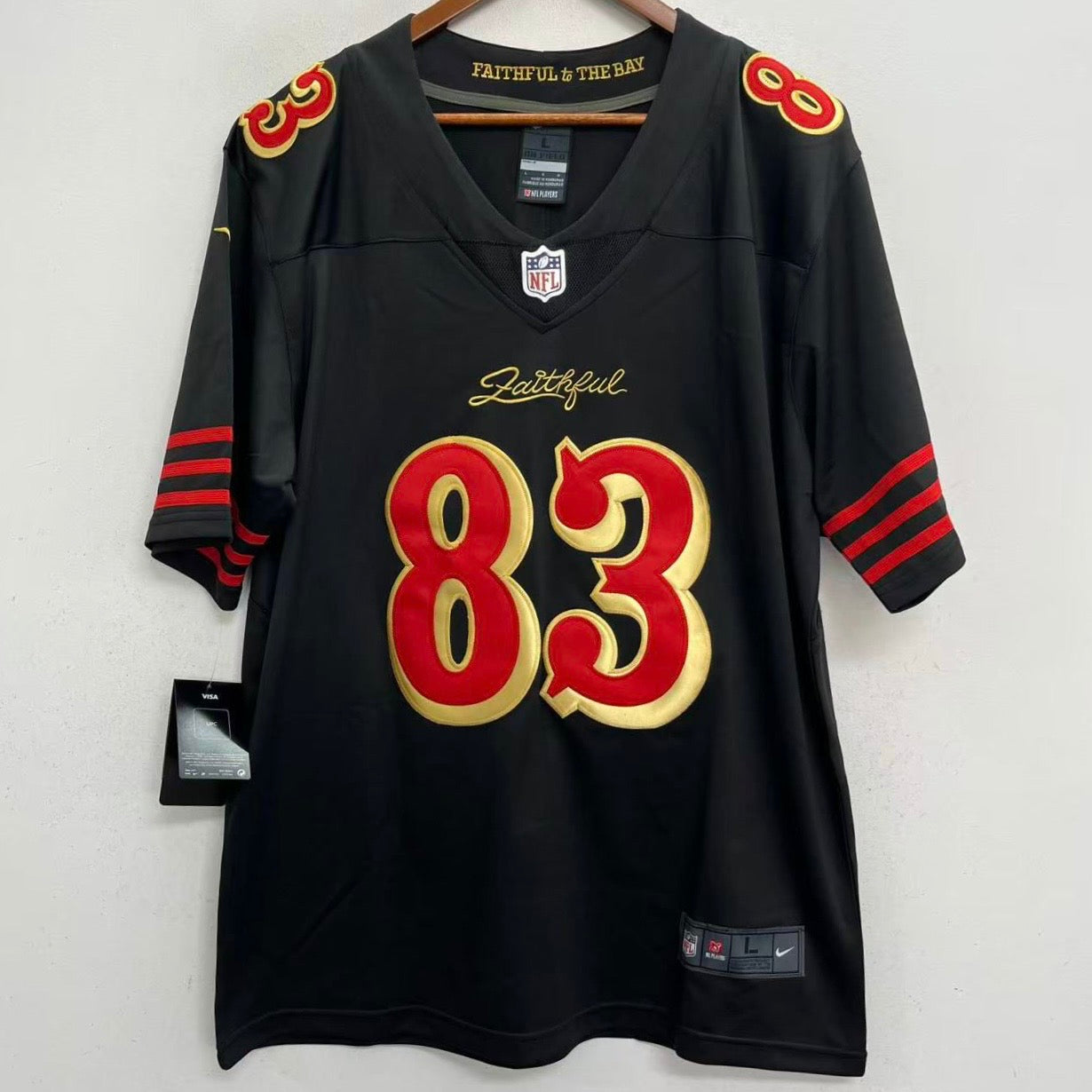 Any name & Number San Francisco 49ers Official NFL Nike Rivalries Collection jersey