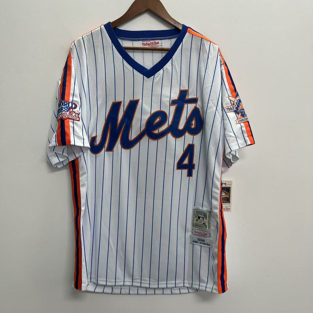 Len Lenny Dykstra New York Mets Jersey Mitchell & Ness white