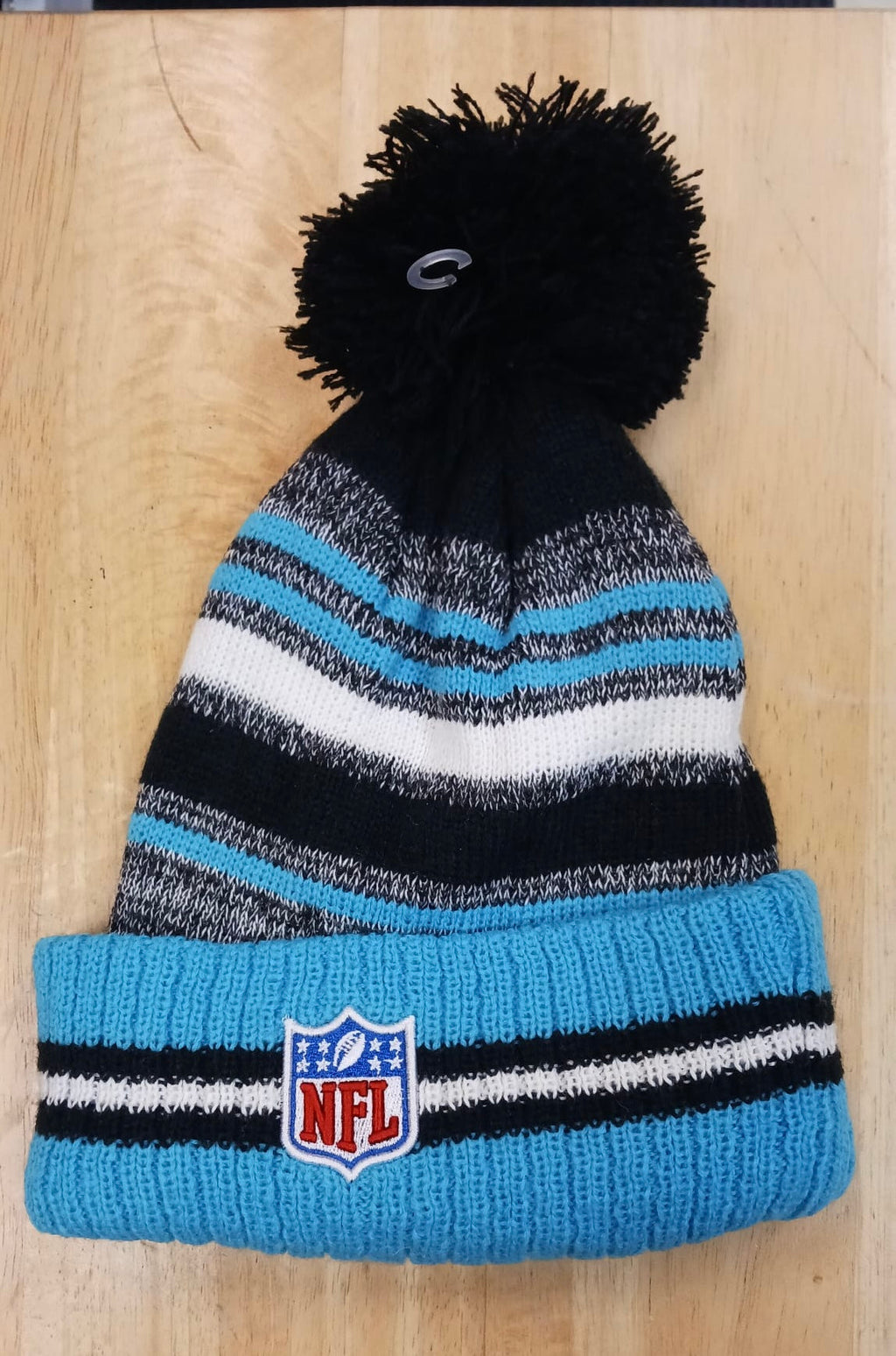 Carolina Panthers NFL New Era winter knit Hat with Pom Pom