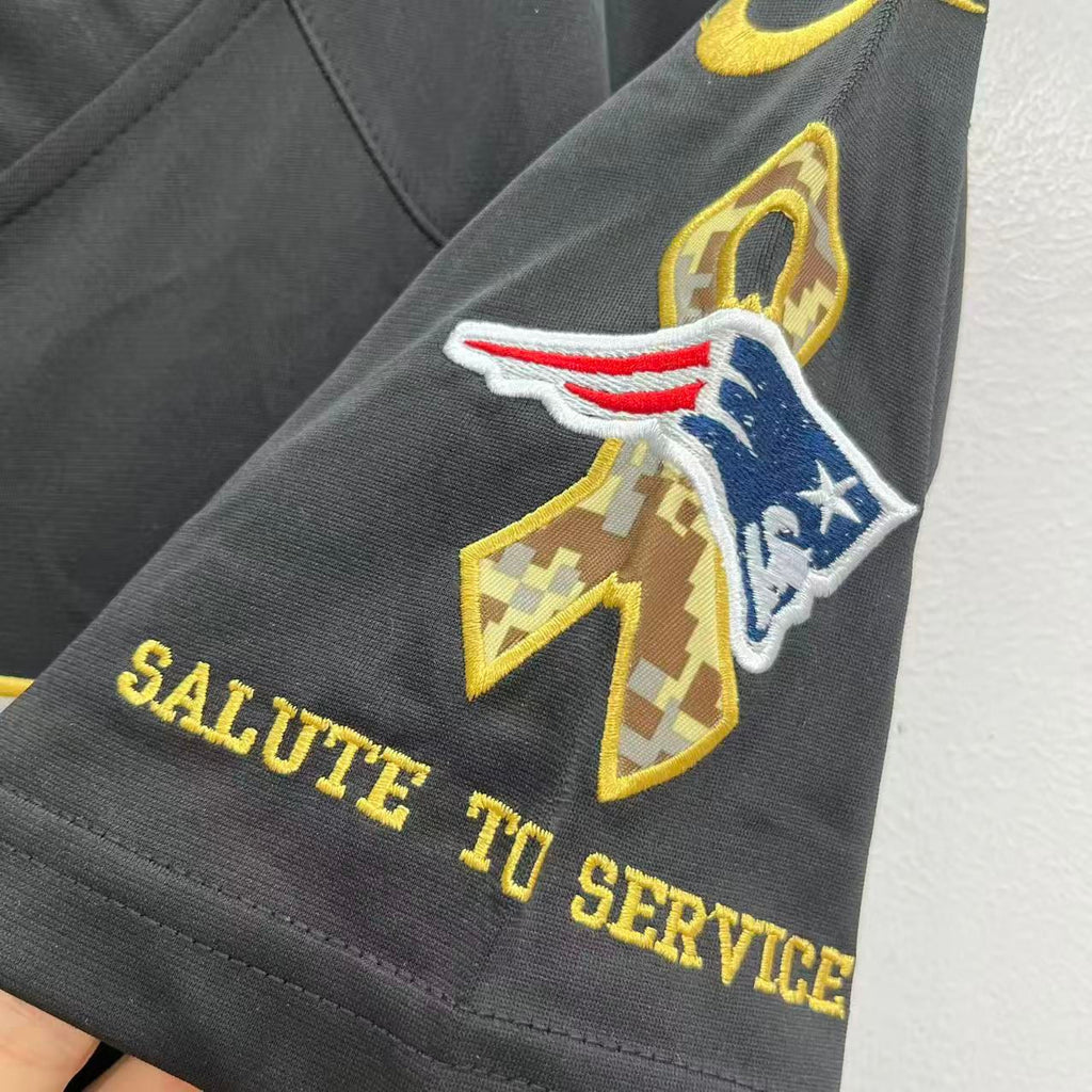 Tom Brady New England Patriots YOUTH KIDS Official Nike Salute To Service Jersey