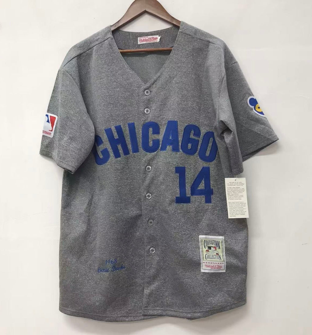 Ernie Banks Chicago Cubs Jersey 1968 Cooperstown Collection Mitchell & Ness
