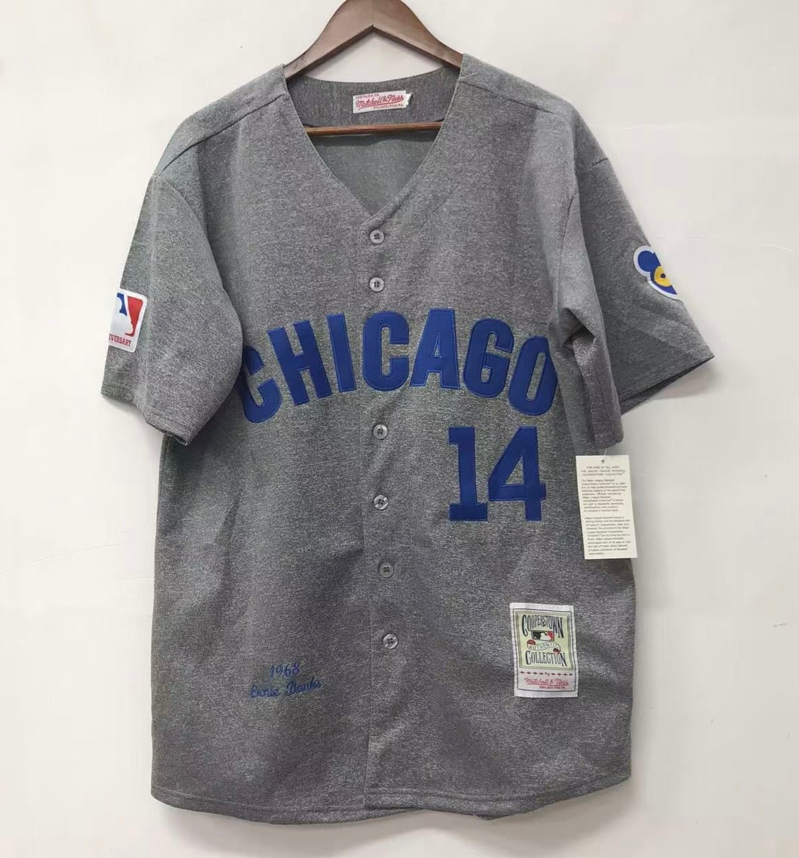 Ernie Banks Chicago Cubs Jersey 1968 Cooperstown Collection Mitchell & Ness
