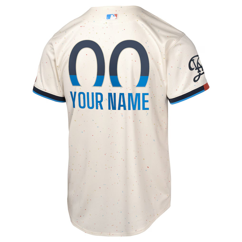 Any Name and Number customized YOUTH KIDS Los Angeles Dodgers Official MLB Nike City Connect Limited jersey