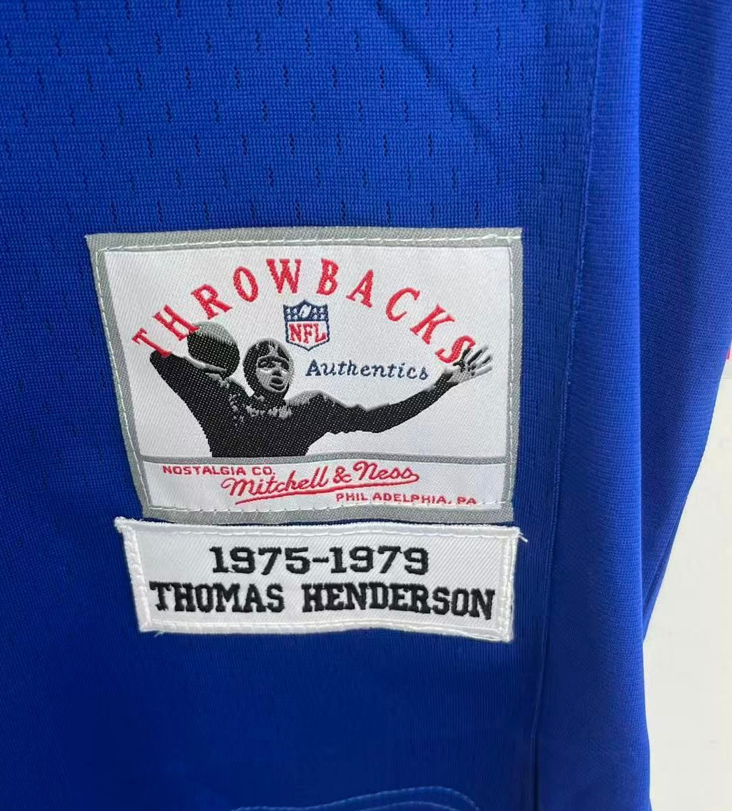 Thomas Hollywood Henderson Dallas Cowboys Official NFL Mitchell & Ness Jersey blue