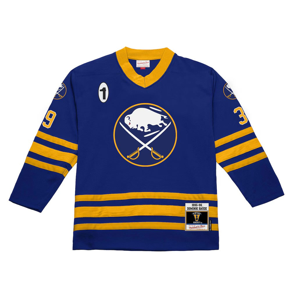 Dominik Hasek 1995-96 Buffalo Sabres Official NHL Jersey Mitchell & Ness