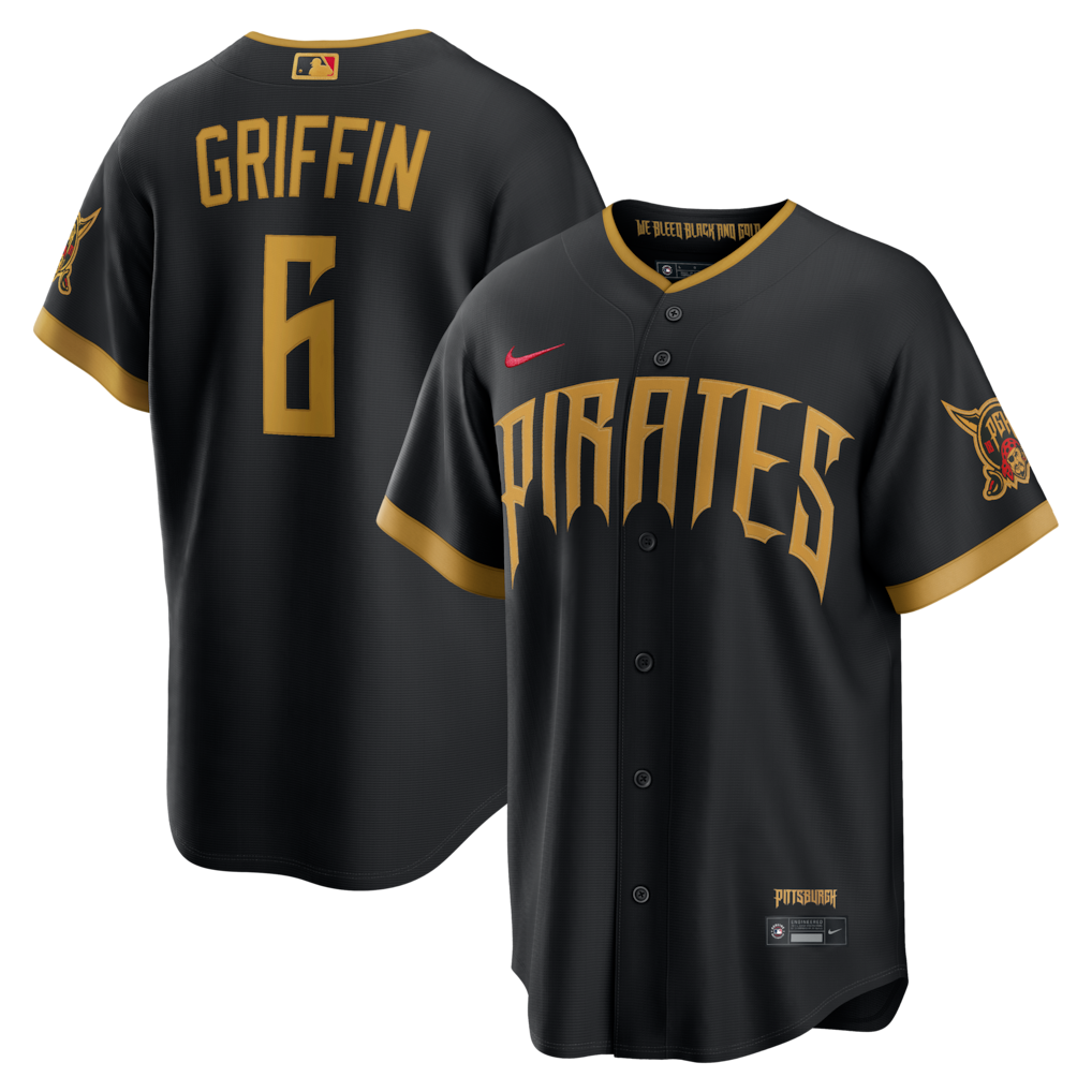 Konnor Griffin YOUTH KIDS Pittsburgh Pirates Nike Jersey black