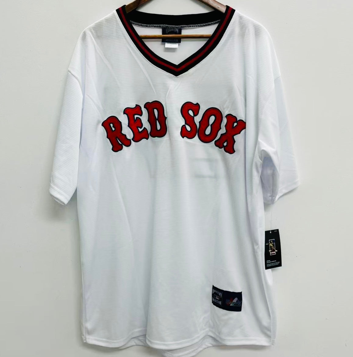 Carlton Fisk 1975 Boston Red Sox Official MLB Majestic Jersey
