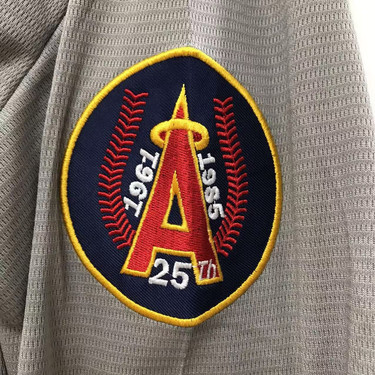 Rod Carew California Angels Anaheim Jersey gray Mitchell & Ness