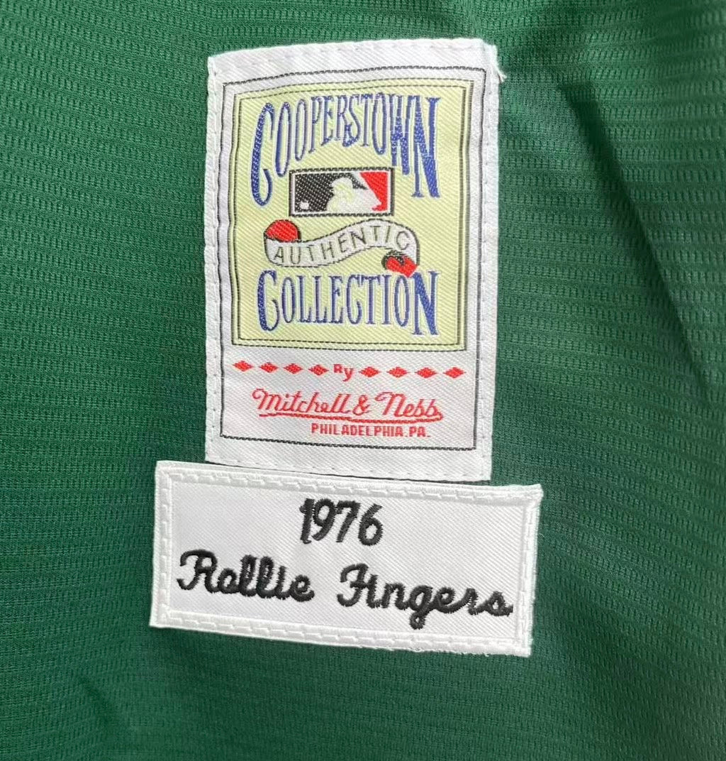 Rollie Fingers Oakland A’s Athletics Official MLB Mitchell & Ness Jersey