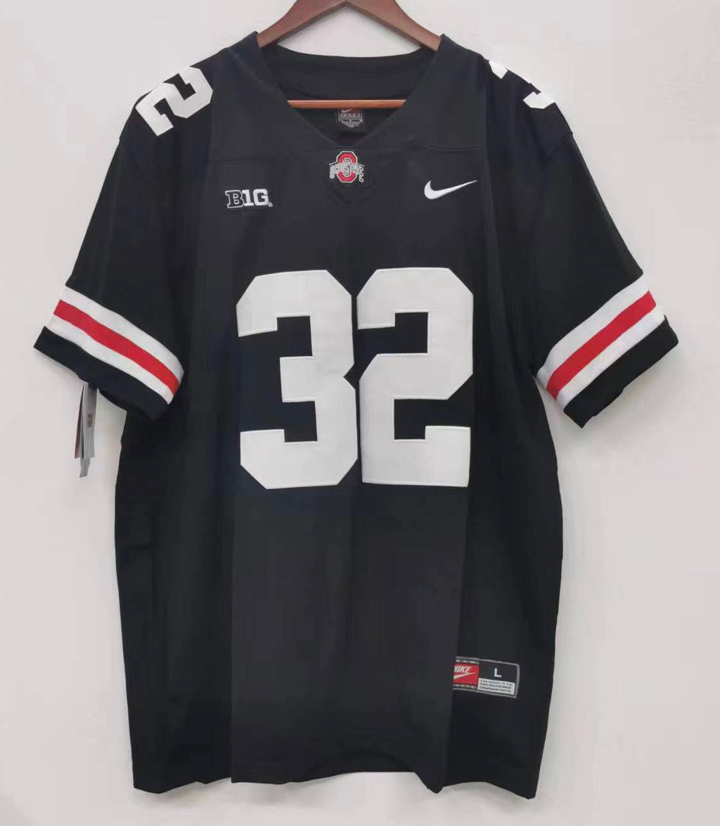 TreVeyon Henderson Ohio State Buckeyes Official NCAA Nike jersey black with white numbers