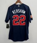 Clayton Kershaw USA baseball YOUTH KIDS Official Nike Jersey blue