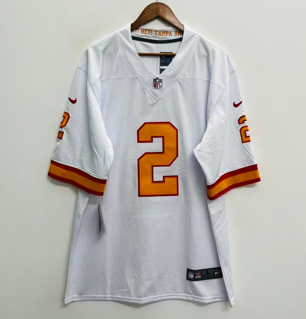 Emeka Egbuka Tampa Bay Buccaneers Official NFL Nike White Retro Jersey