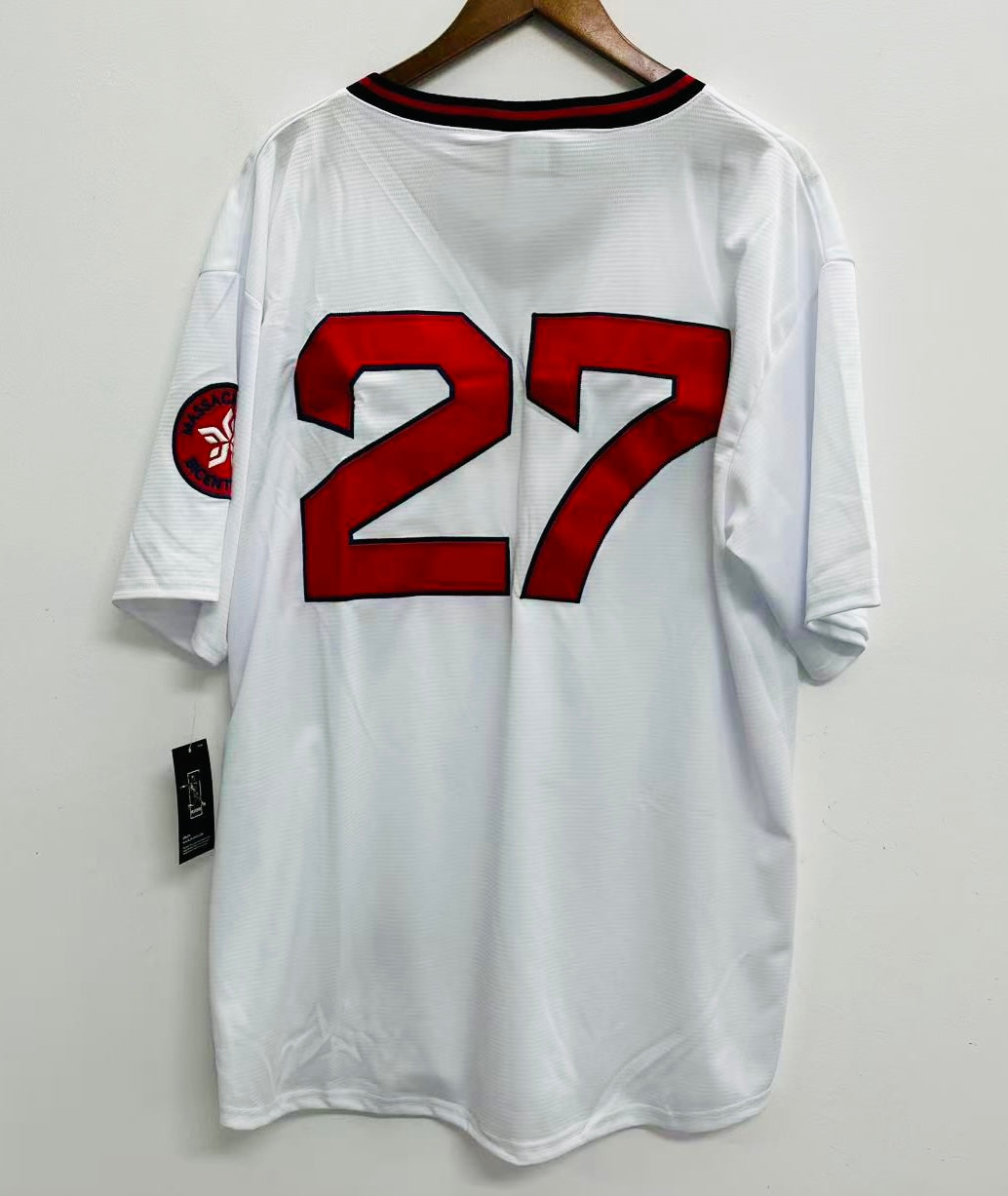 Carlton Fisk 1975 Boston Red Sox Official MLB Majestic Jersey