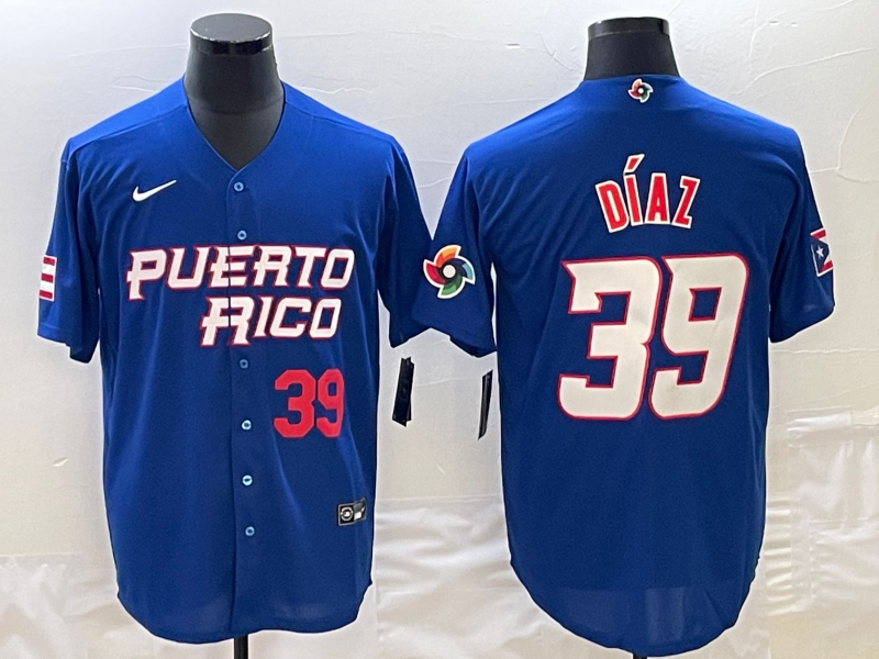 Edwin Diaz Puerto Rico Official Nike jersey