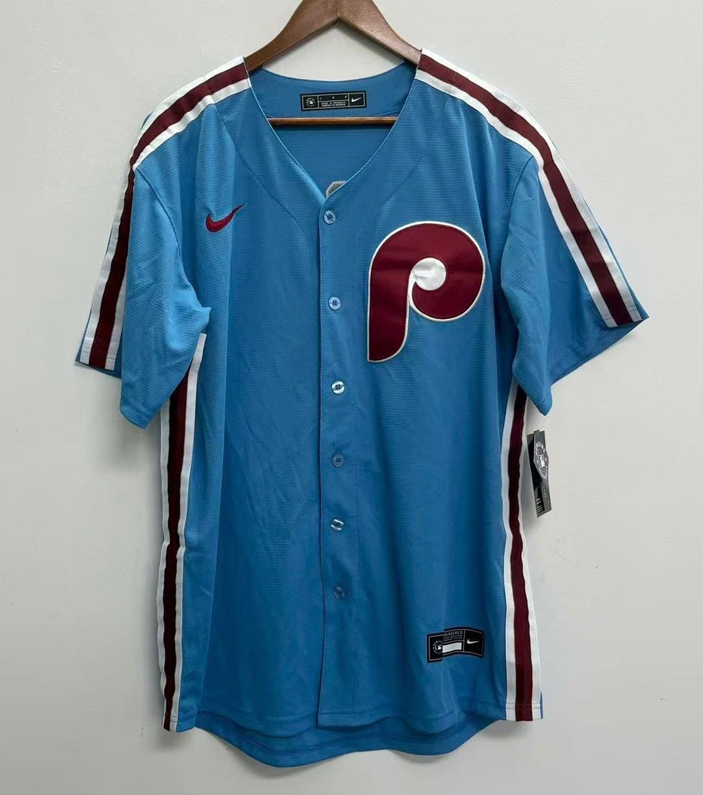 Jhoan Duran Philadelphia Phillies Official MLB Nike retro blue Jersey