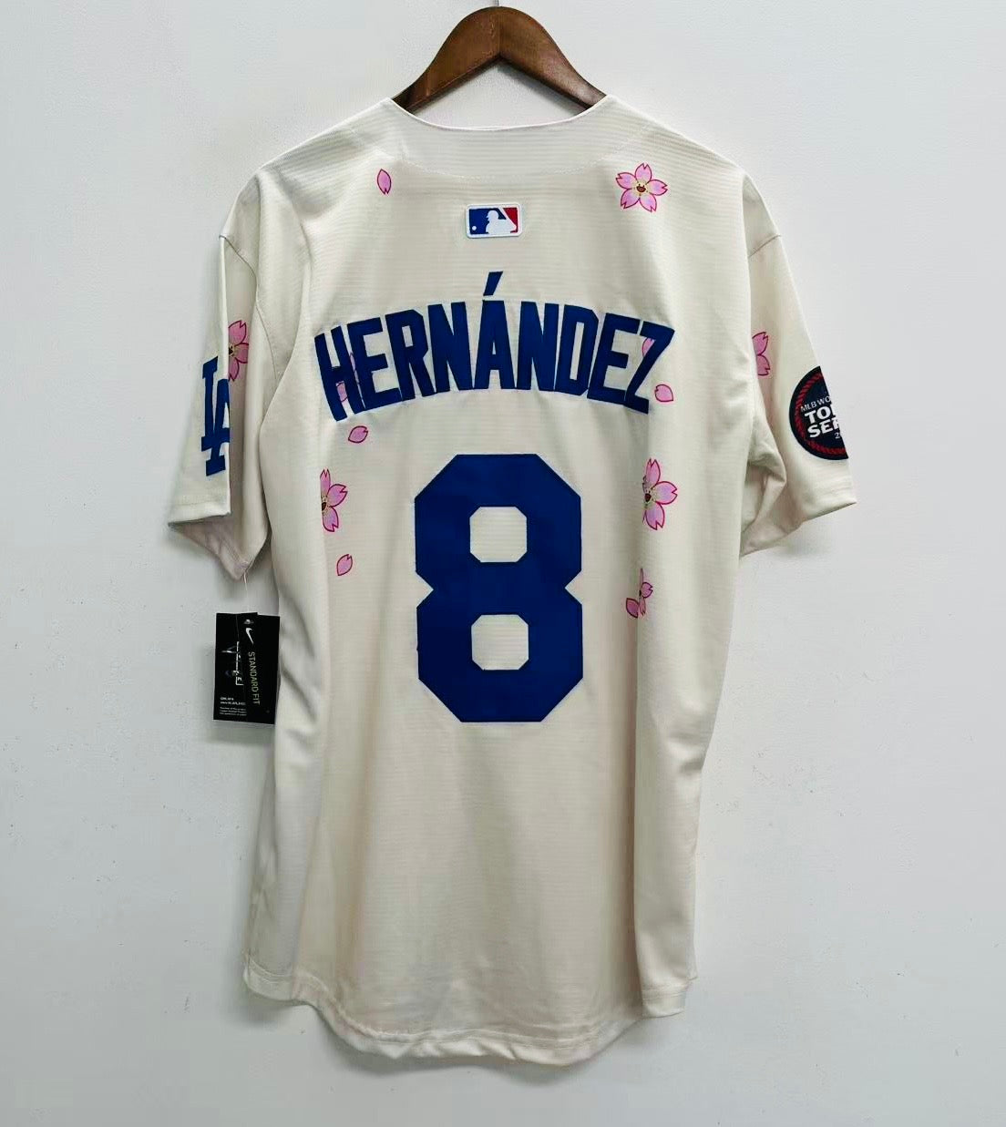 Kike Enrique Hernandez Los Angeles Dodgers Official MLB Jersey Flowers