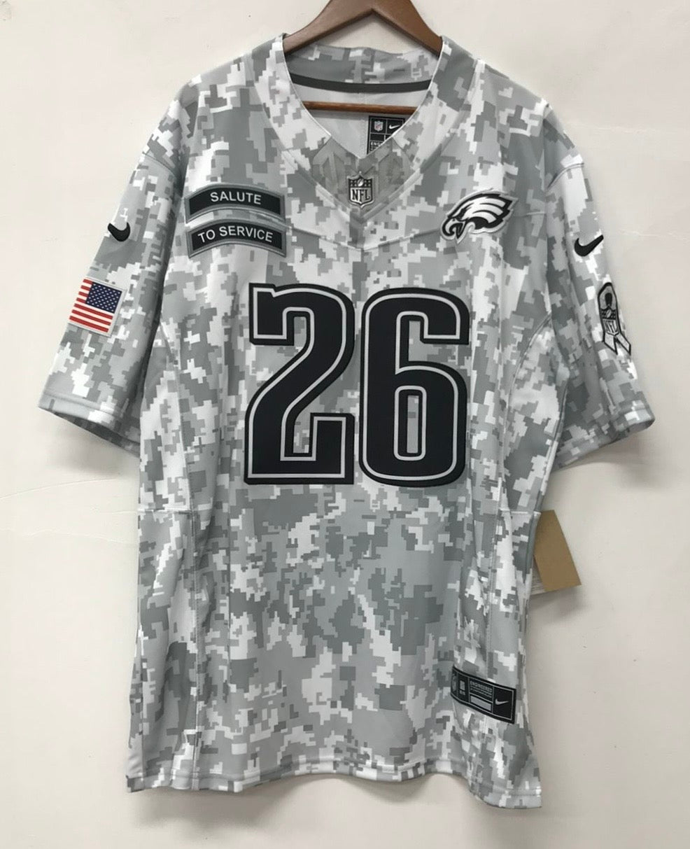 Saquon Barkley Philadelphia Eagles Nike NFL Salute to Service Jersey