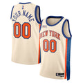 Any NAME customized New York Knicks Official NBA NIKE Jersey cream color