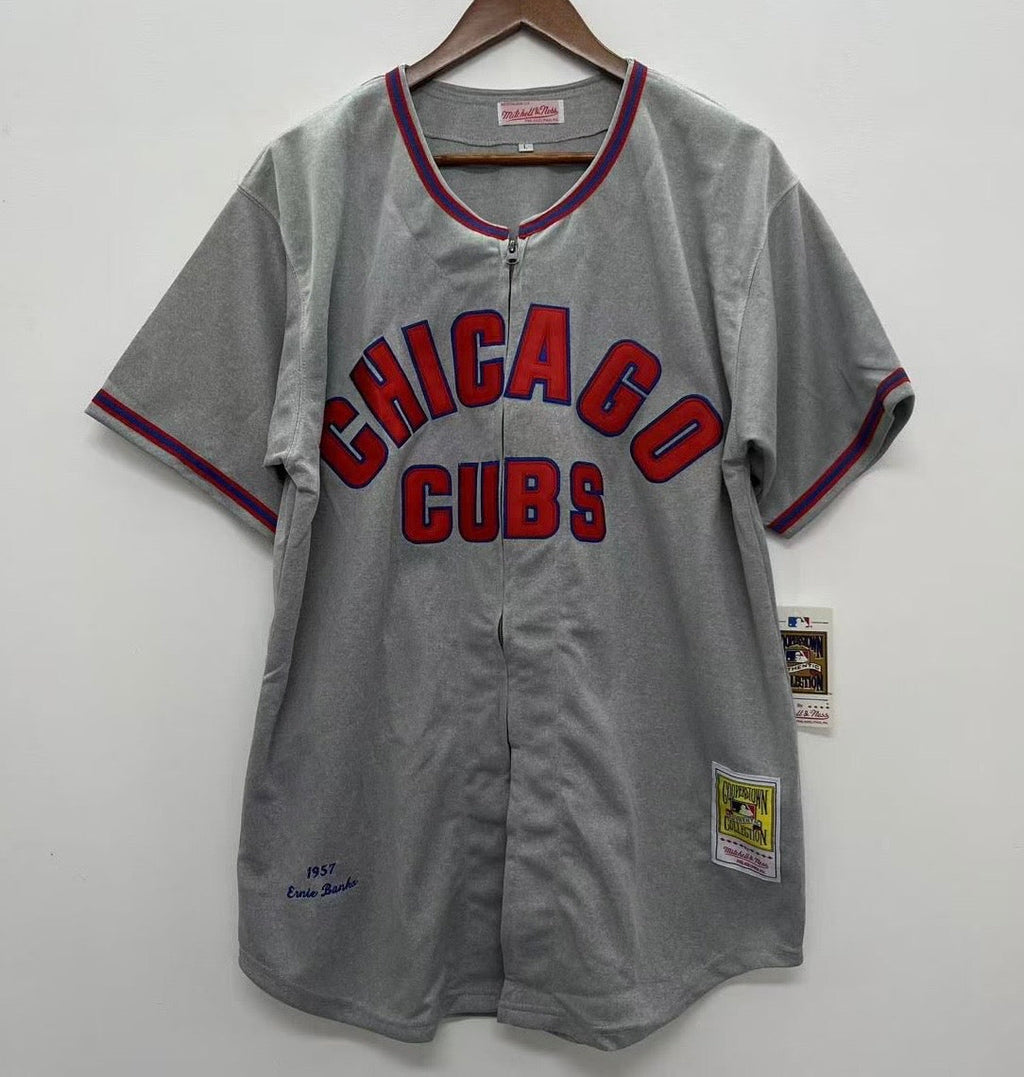Ernie Banks Chicago Cubs Jersey 1957 Cooperstown Collection Mitchell & Ness
