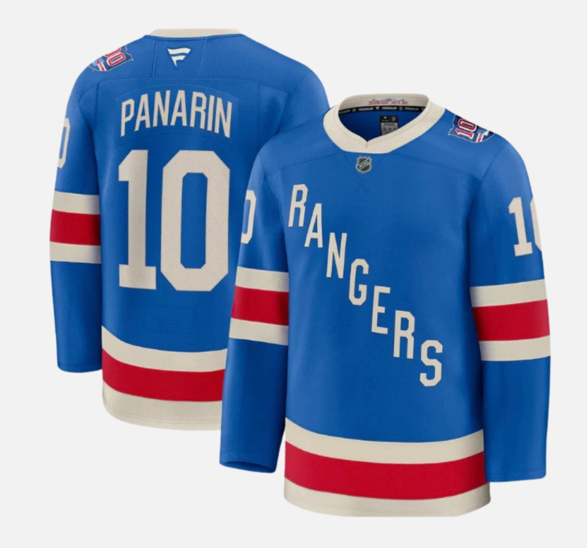 Artemi Panarin New York Rangers Fanatics Centennial Breakaway Jersey - Blue