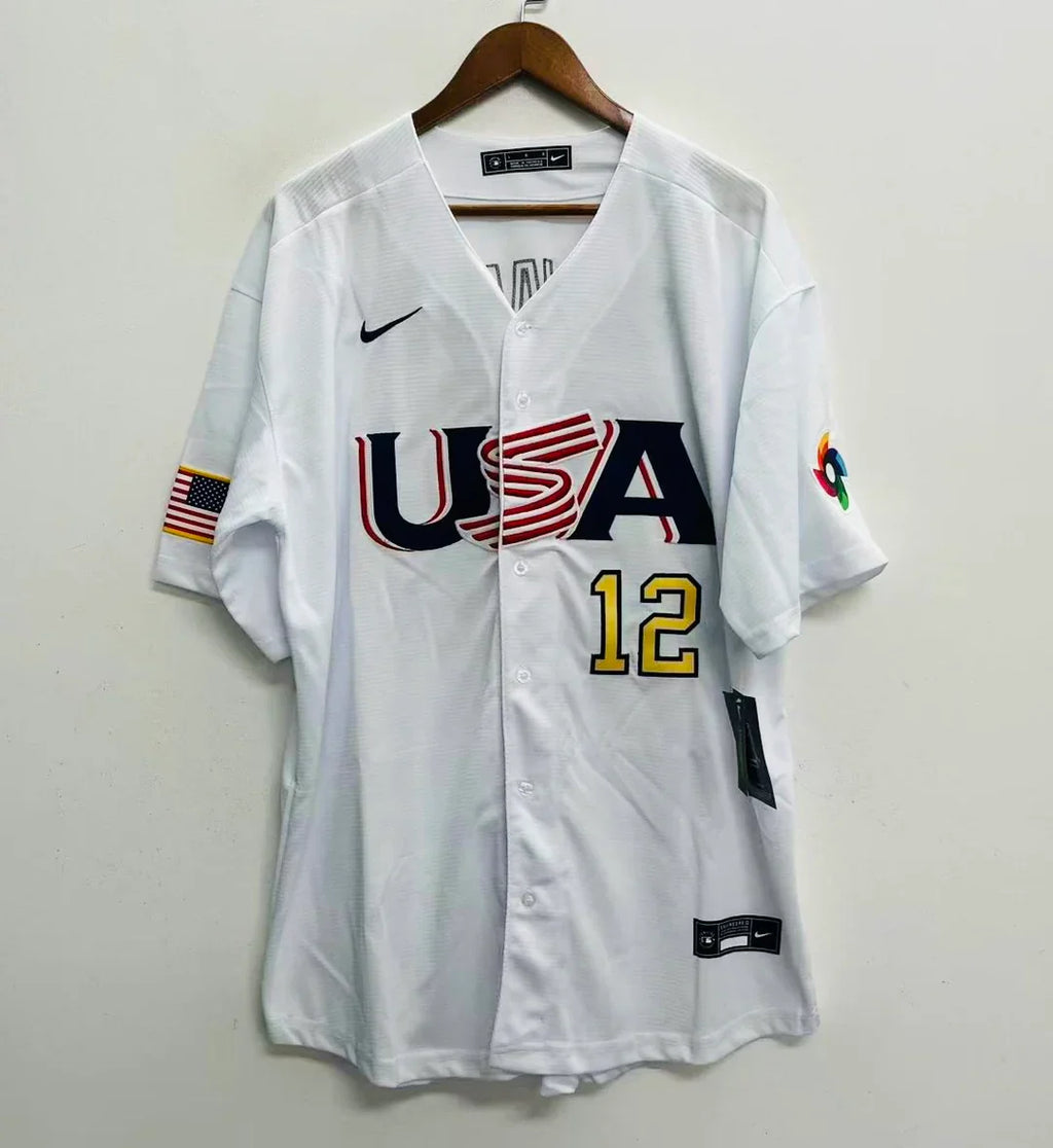 Kyle Schwarber Team USA Baseball Jersey Nike white