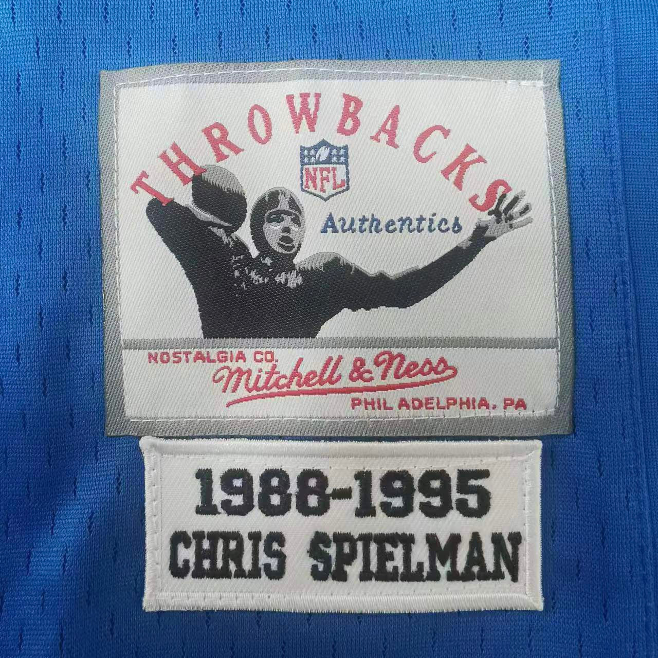 Chris Spielman Detroit Lions Official NFL Jersey Mitchell & Ness