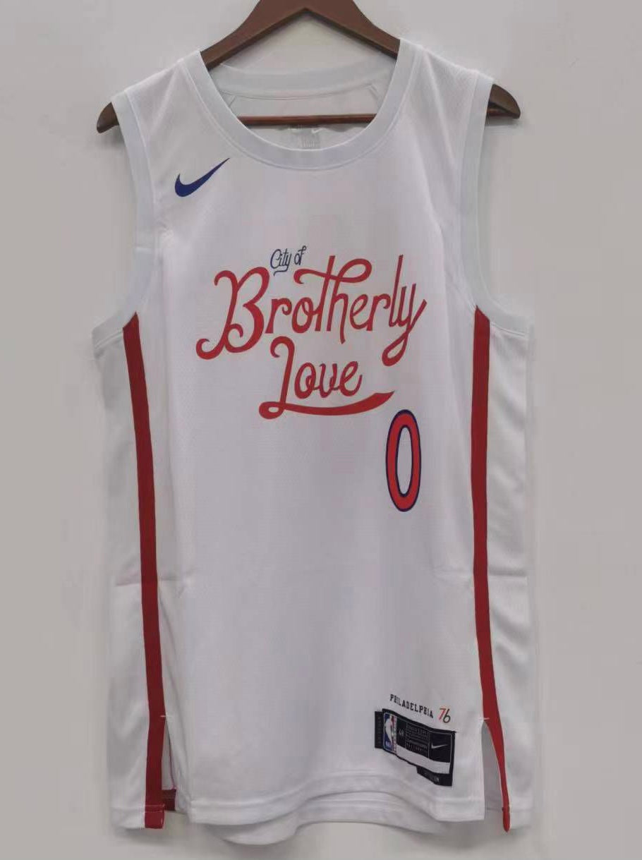 Tyrese Maxey Philadelphia 76ers Official NBA Jersey White