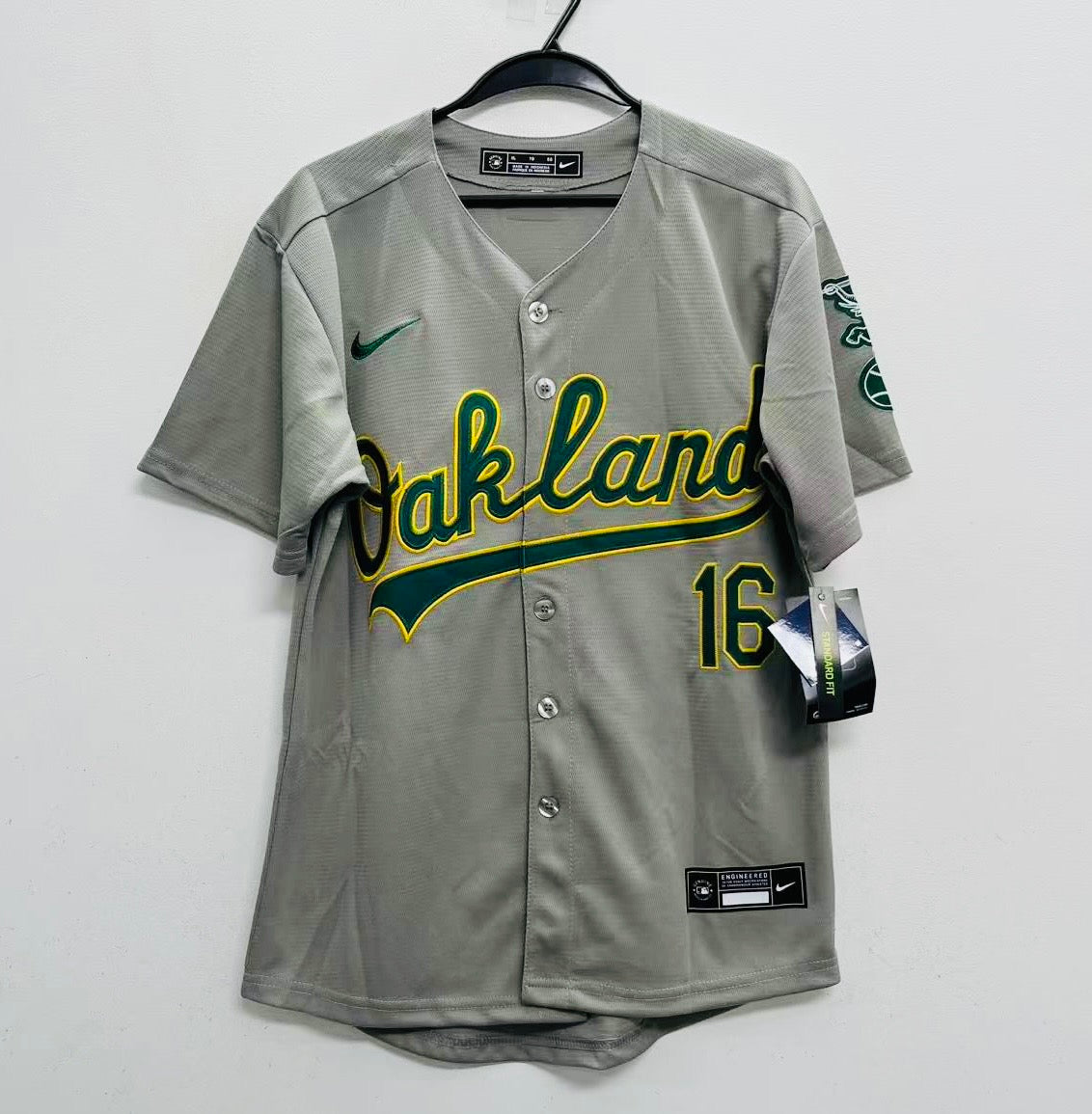 Nick Kurtz YOUTH KIDS Oakland Athletics A’s Official MLB jersey gray