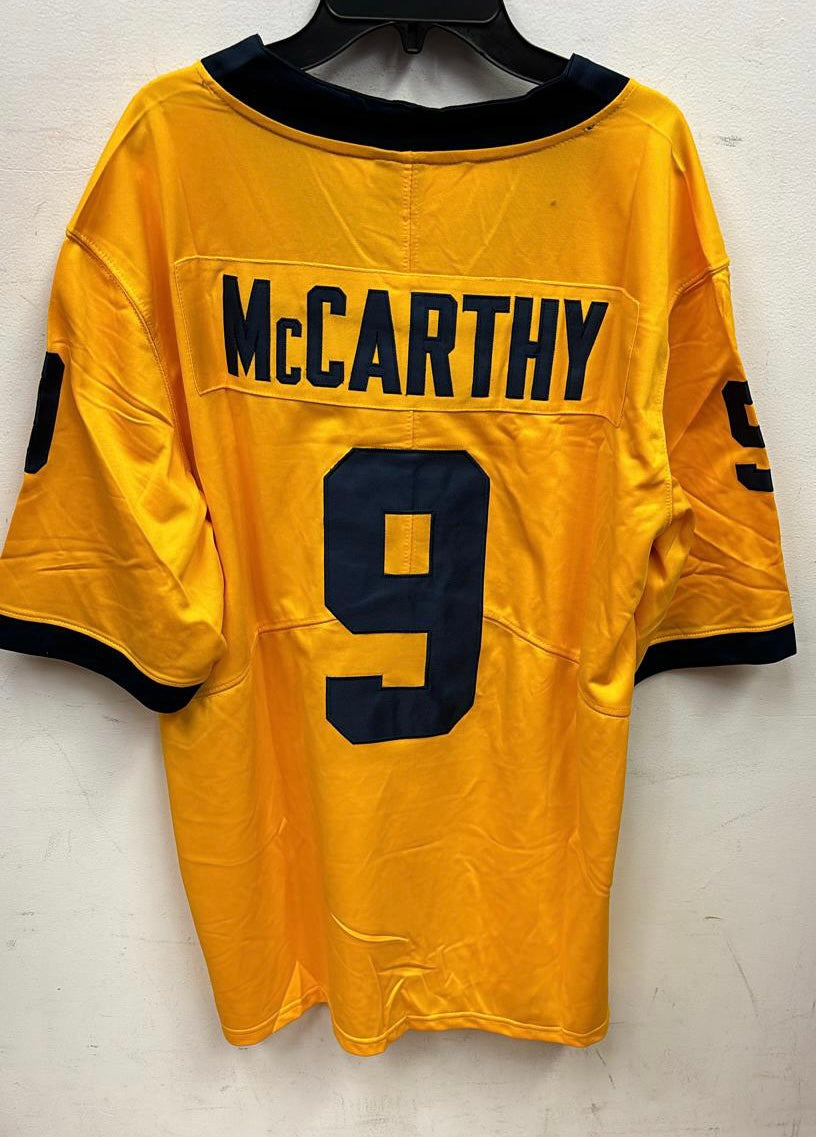 J.J. McCarthy Michigan Wolverines Official NCAA Jersey yellow