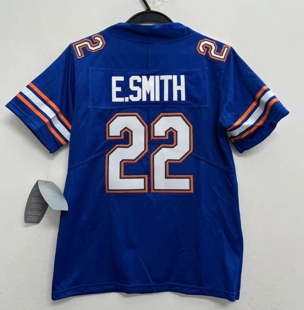Emmitt Smith YOUTH KIDS Florida Gators Official NCAA Jordan Brand Jersey blue