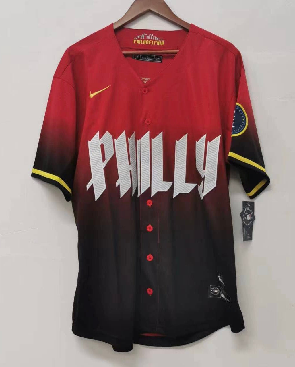 Bryson Stott Philadelphia Phillies red City Connect MLB limited jersey