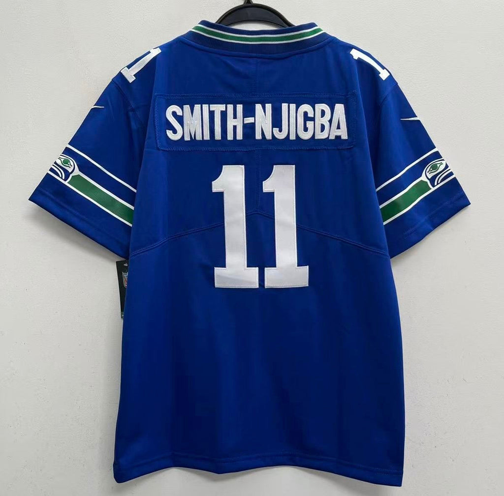 Jaxon Smith - Njigba YOUTH KIDS Seattle Seahawks Official NFL Nike Retro Jersey