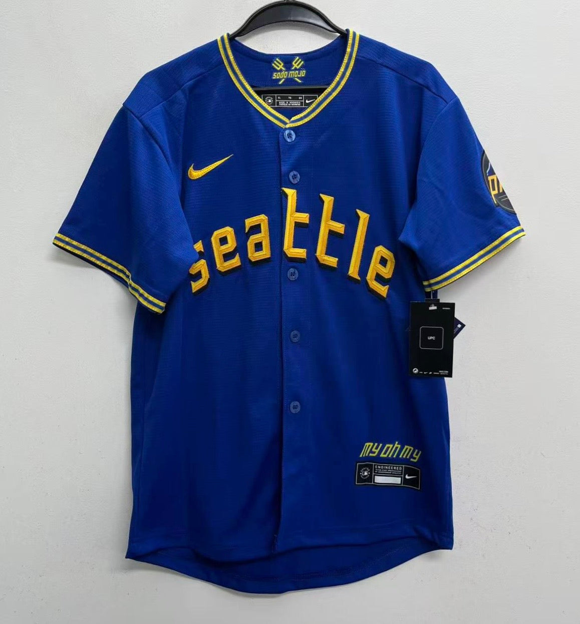 Cal Raleigh YOUTH KIDS Seattle Mariners Official MLB Nike Retro Jersey