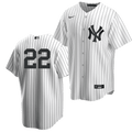 Ben Rice YOUTH KIDS New York Yankees Official MLB Nike white pinstripes Jersey no name