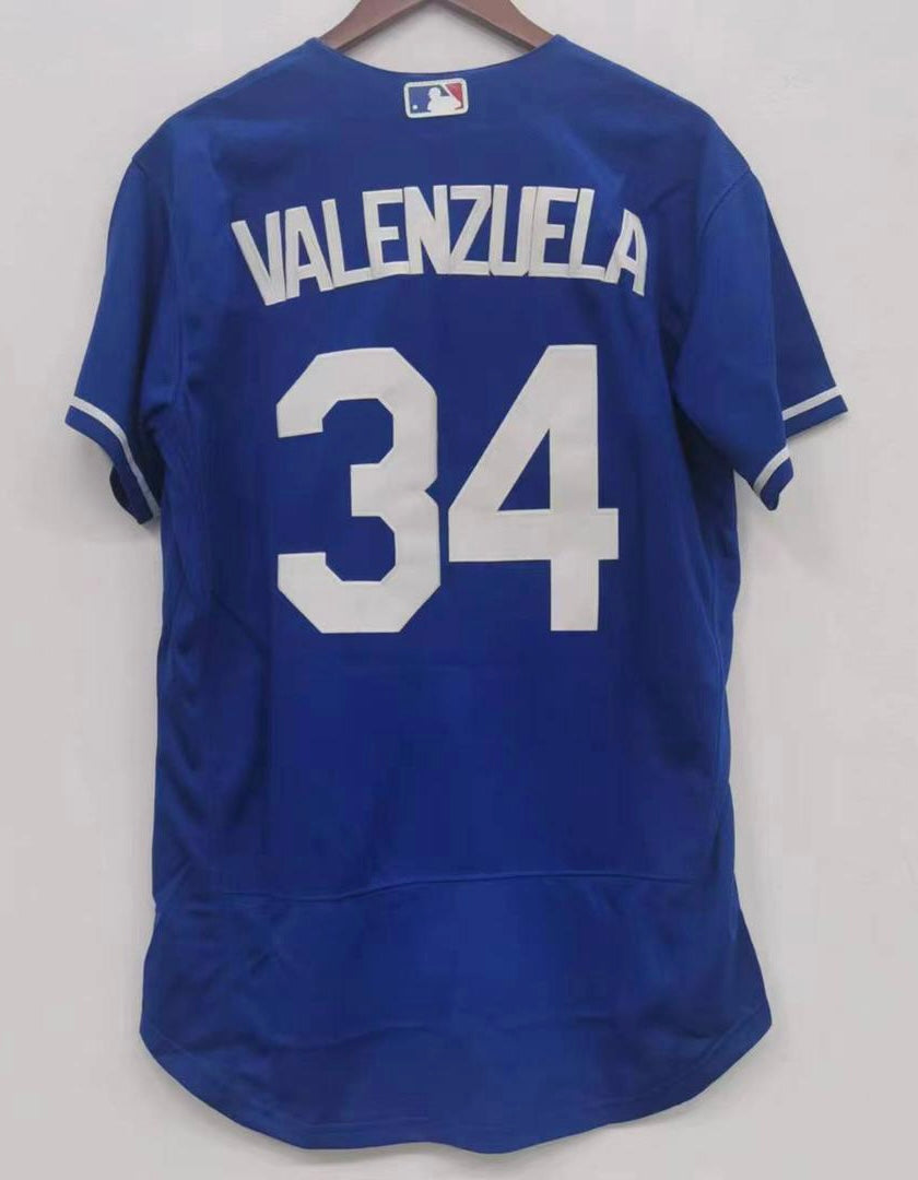 Fernando Valenzuela Los Angeles Dodgers Official MLB Jersey Nike blue